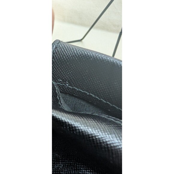 Prada Wallet Black With Leather inside Made In Italy Chain Included - Picture 4 of 7